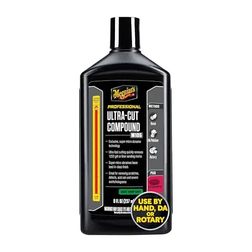 Meguiar's Mirror Glaze M105 Ultra-Cut Compound bottle