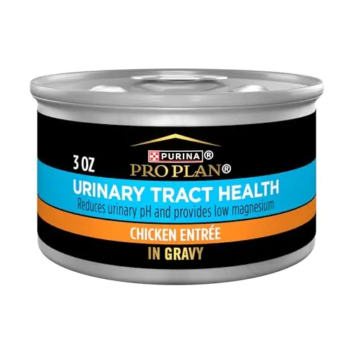 Purina Pro Plan Urinary Tract Health wet cat food in gravy cans
