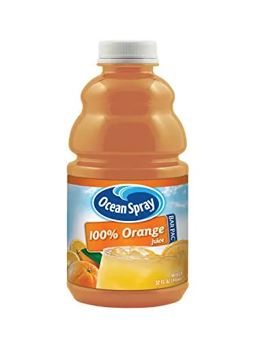 Ocean Spray 100% Orange Juice mixer bottles