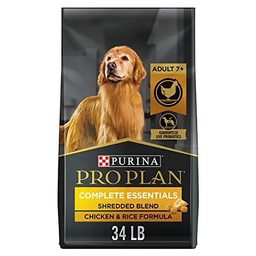 Purina Pro Plan Senior dog food with shredded blend