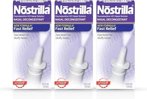 Nostrilla Nasal Decongestant Spray for stuffy nose relief