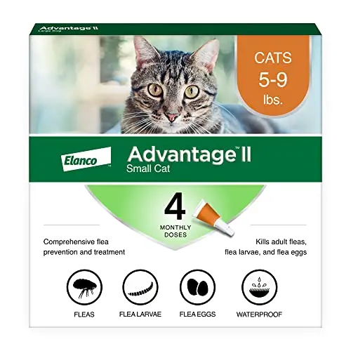 Advantage II flea treatment for small cats
