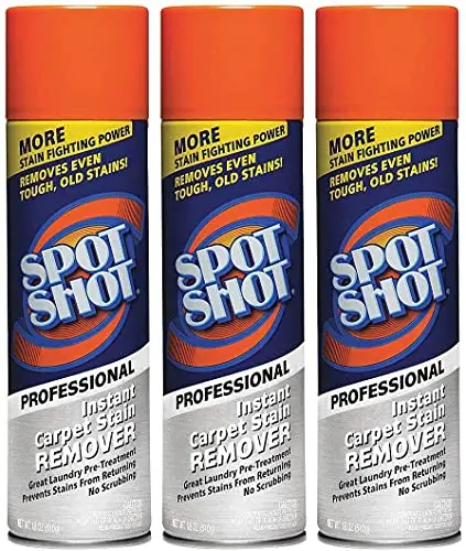 Spot Shot professional carpet stain remover foam can