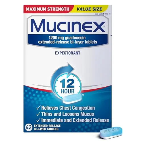 Mucinex Maximum Strength chest congestion tablets