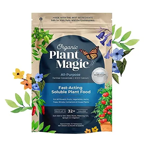 Organic Plant Magic all-purpose fertilizer powder bag