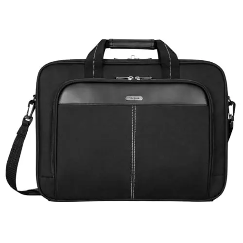 TARGUS classic slim laptop briefcase with multiple compartments