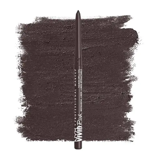 NYX Vivid Rich Mechanical Eyeliner Pencil in Smokin Topaz brown shade