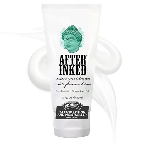 After Inked tattoo aftercare lotion tube with grape seed oil