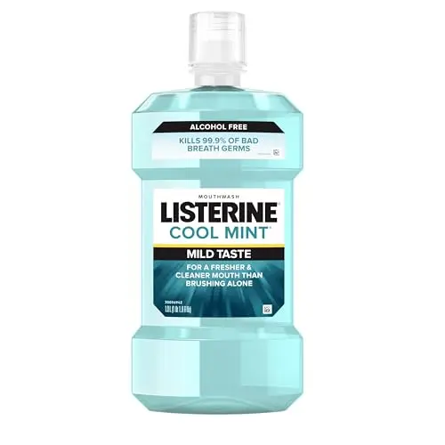 Listerine Alcohol-Free Cool Mint Mouthwash bottle