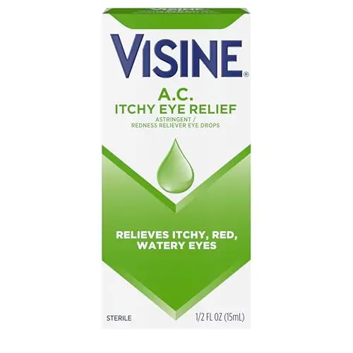Visine A.C. eye drops bottle for watery eyes relief
