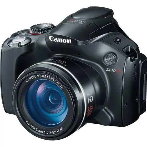 Canon SX40 HS digital camera with extended zoom lens