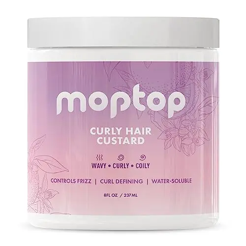 MopTop Curly Hair Gel Custard jar