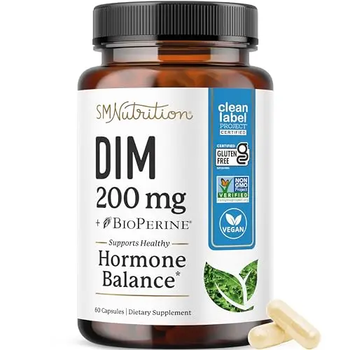 SMNutrition DIM 200mg supplement bottle