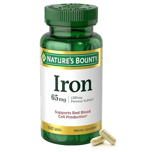 Nature's Bounty iron supplement tablets