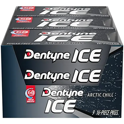 Dentyne Ice Arctic Chill sugar-free gum for fresh breath