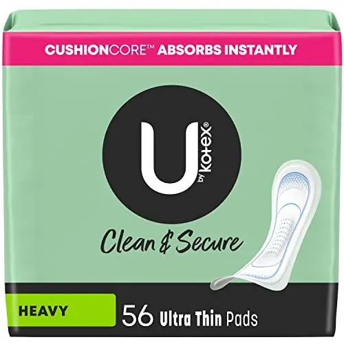 U by Kotex Clean & Secure Heavy Absorbency Pad
