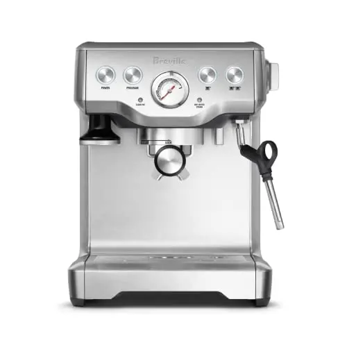 Breville Infuser espresso machine with pressure gauge