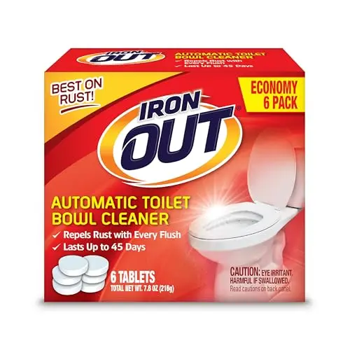 Iron OUT automatic toilet bowl cleaner tablets