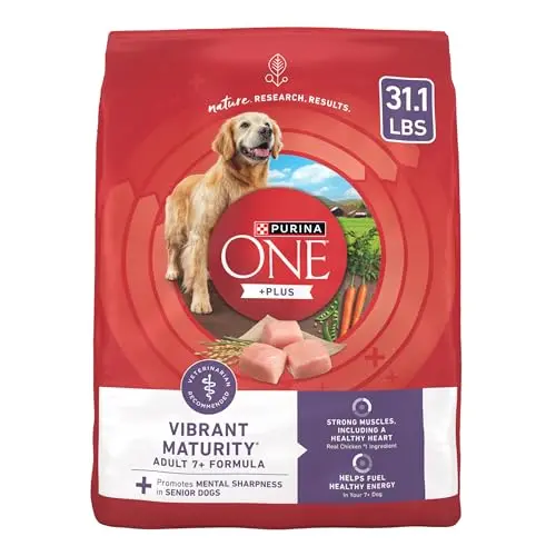 Purina ONE Vibrant Maturity dry dog food for senior dogs