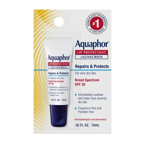 Aquaphor Lip Protectant tube with SPF 30