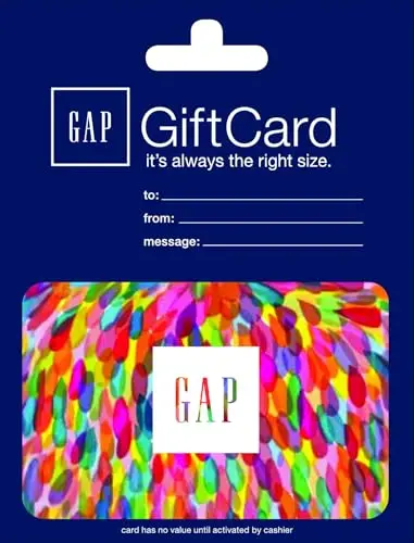 GAP gift card redeemable at multiple clothing stores