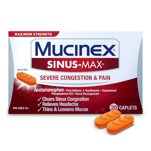 Mucinex Sinus-Max Severe Congestion Relief caplets