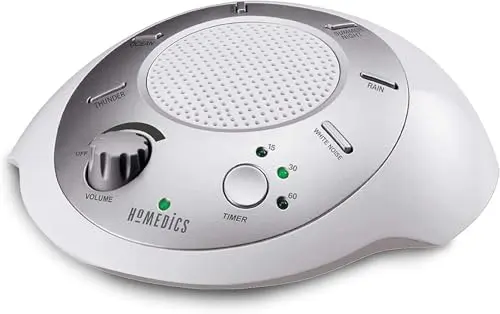 Homedics SoundSleep white noise machine in silver