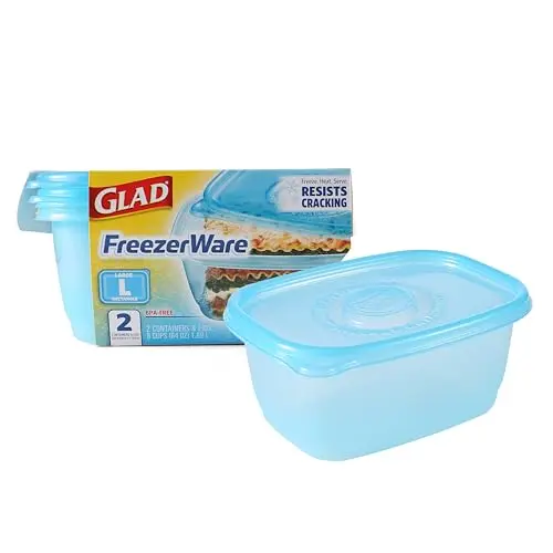 Gladware plastic freezer containers with interlocking lids