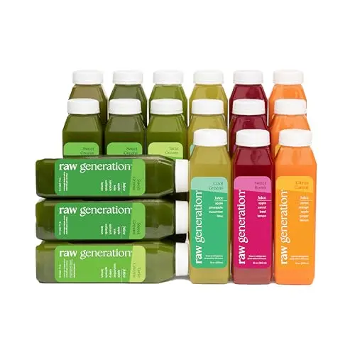 Raw Generation 3-Day Skinny Cleanse frozen juice bottles