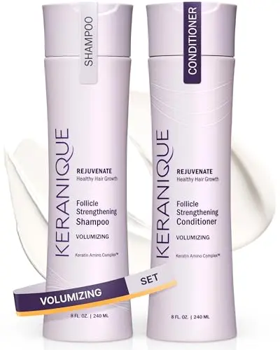 Keranique Volumizing Shampoo and Conditioner Set for Thinning Hair