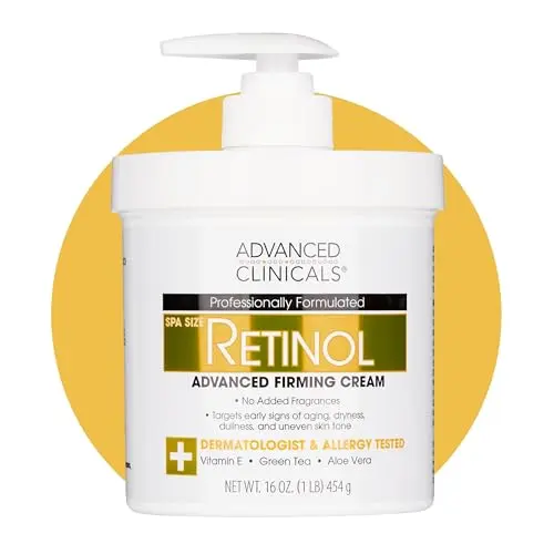 Advanced Clinicals Retinol Body Lotion bottle with pump
