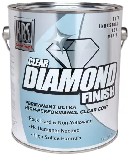 KBS COATINGS DiamondFinish waterclear clear coat quart