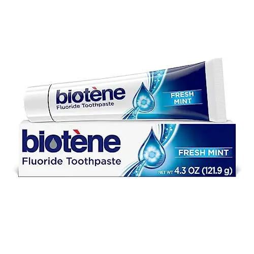 Biotene fluoride toothpaste for dry mouth symptoms