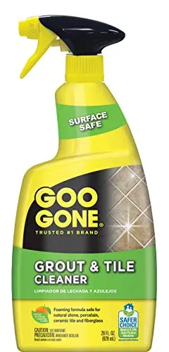Goo Gone grout and tile cleaner bottle