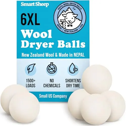 Smart Sheep Wool Dryer Balls set of 6