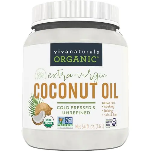 Viva Naturals Organic Coconut Oil jar