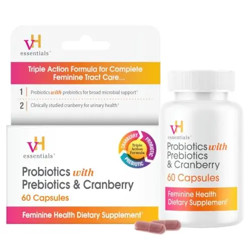 vH Essentials women's probiotic with prebiotics and cranberry
