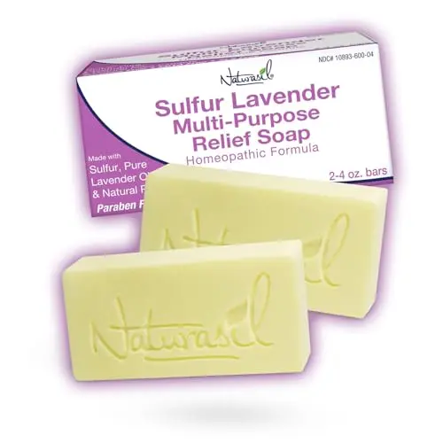 Naturasil 10% Sulfur Lavender Soap for fungal acne treatment