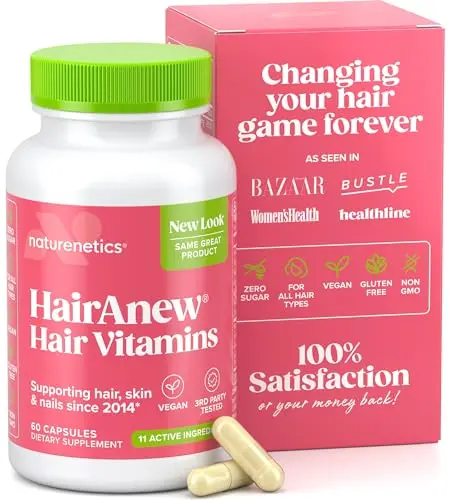 Naturenetics HairAnew hair growth vitamins capsules