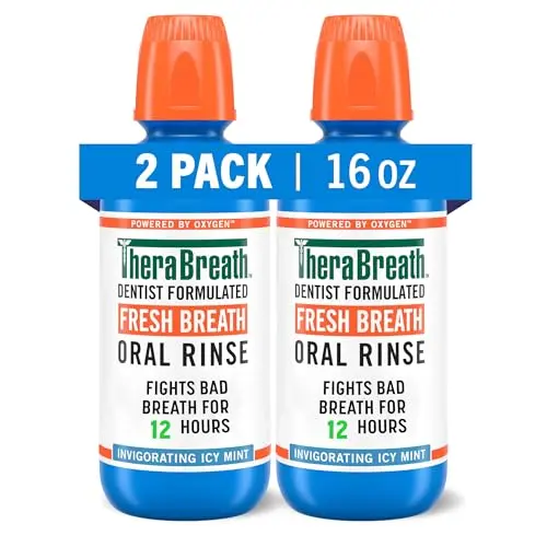 TheraBreath Icy Mint Mouthwash bottle