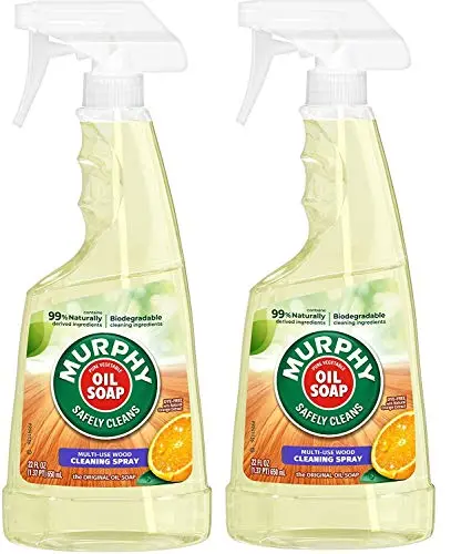 Murphy Oil Wood Cleaner spray bottle with orange oil formula