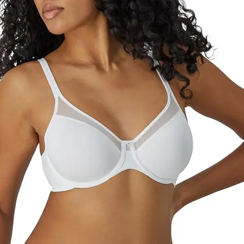 Bali Women's One Smooth U Ultra Light Convertible Bra in white