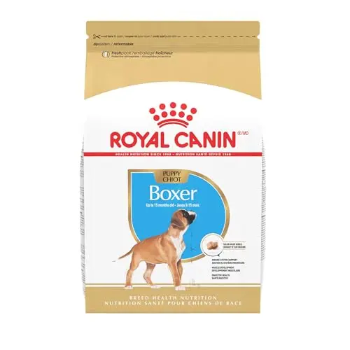 Royal Canin Boxer Puppy dry dog food bag