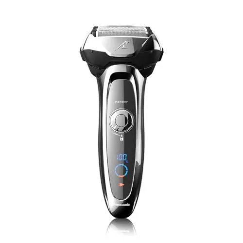 Panasonic ARC5 electric shaver with silver finish and pop-up trimmer