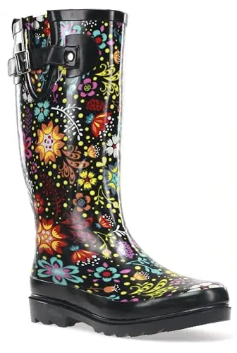 Western Chief Women's Tall Waterproof Rain Boot with fun prints