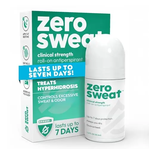 ZeroSweat clinical strength antiperspirant for excessive sweating