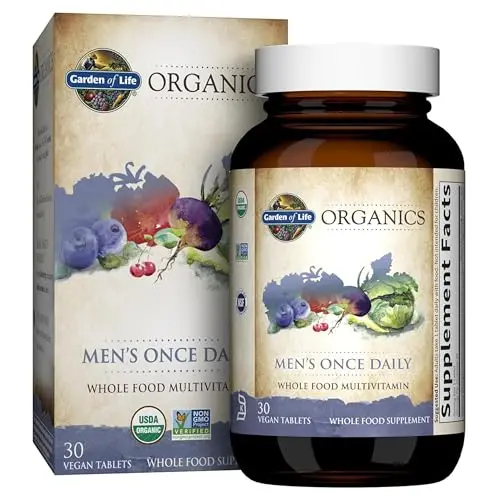 Garden of Life Once Daily Whole Food Multivitamin for Men bottle