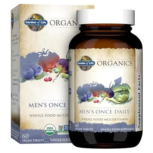 Garden of Life Once Daily multivitamin for men bottle