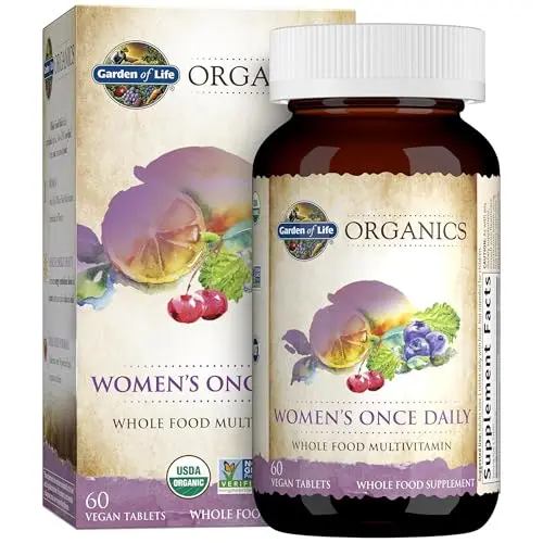 Garden of Life Multivitamin for Women bottle and tablets
