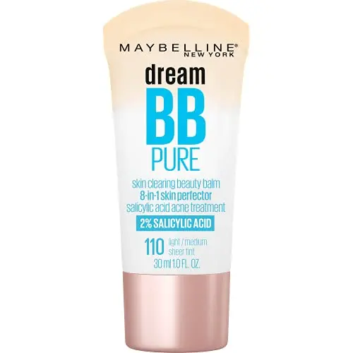 Maybelline Dream Pure BB Cream tube in light/medium shade